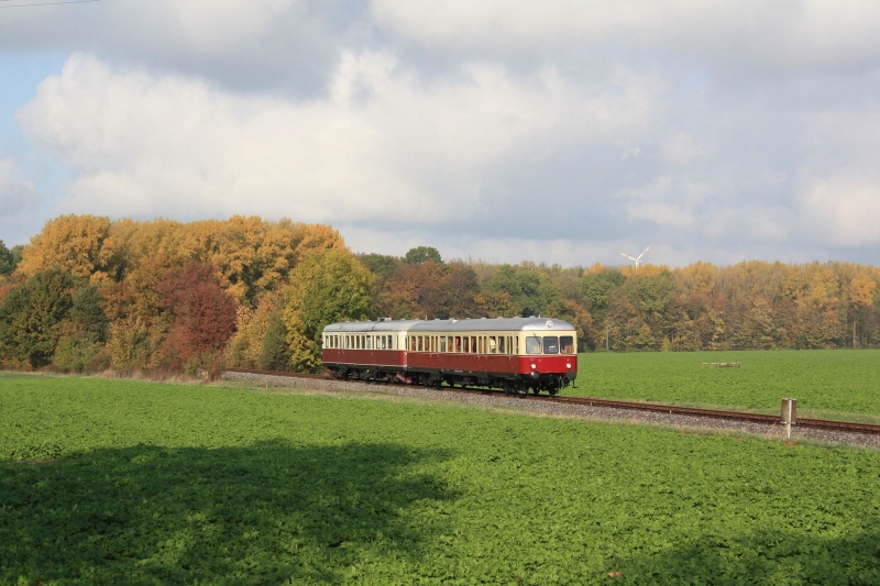 Die beiden Esslinger Triebwagen nochmal auf der Schacht Konrad Strecke.