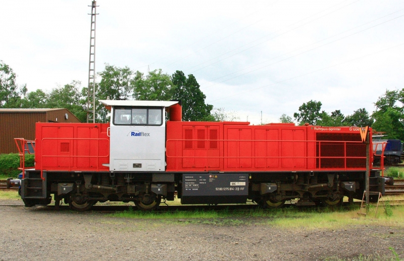 275 814-2 Railflex am 8.6.2019 im Eisenbahnmuseum Bochum Dahlhausen (Rangierdieseltage)