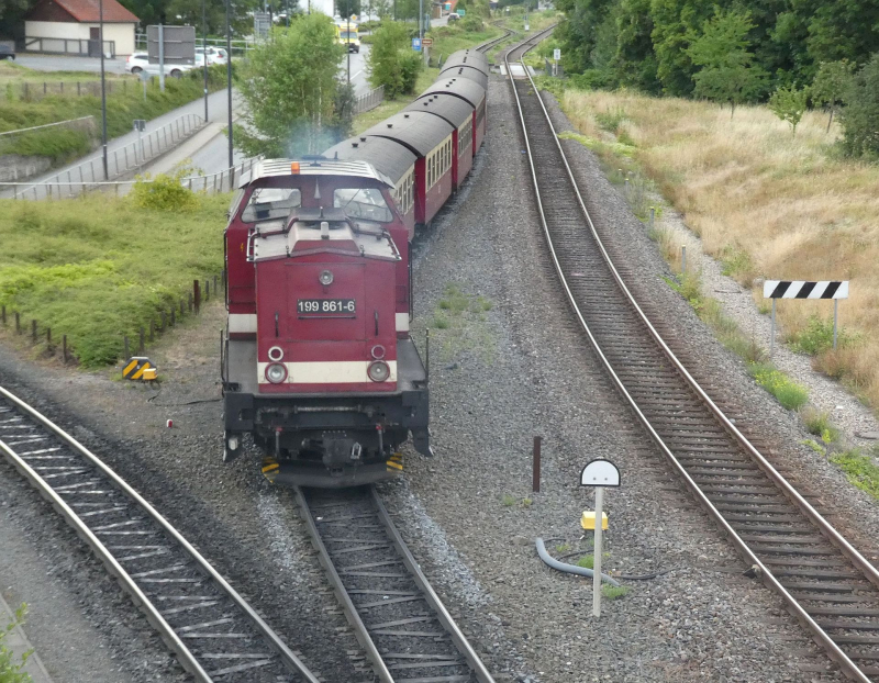 199 861-6 am 21.7.2022 in Wernigerode auf dem Weg zu Abstellung.